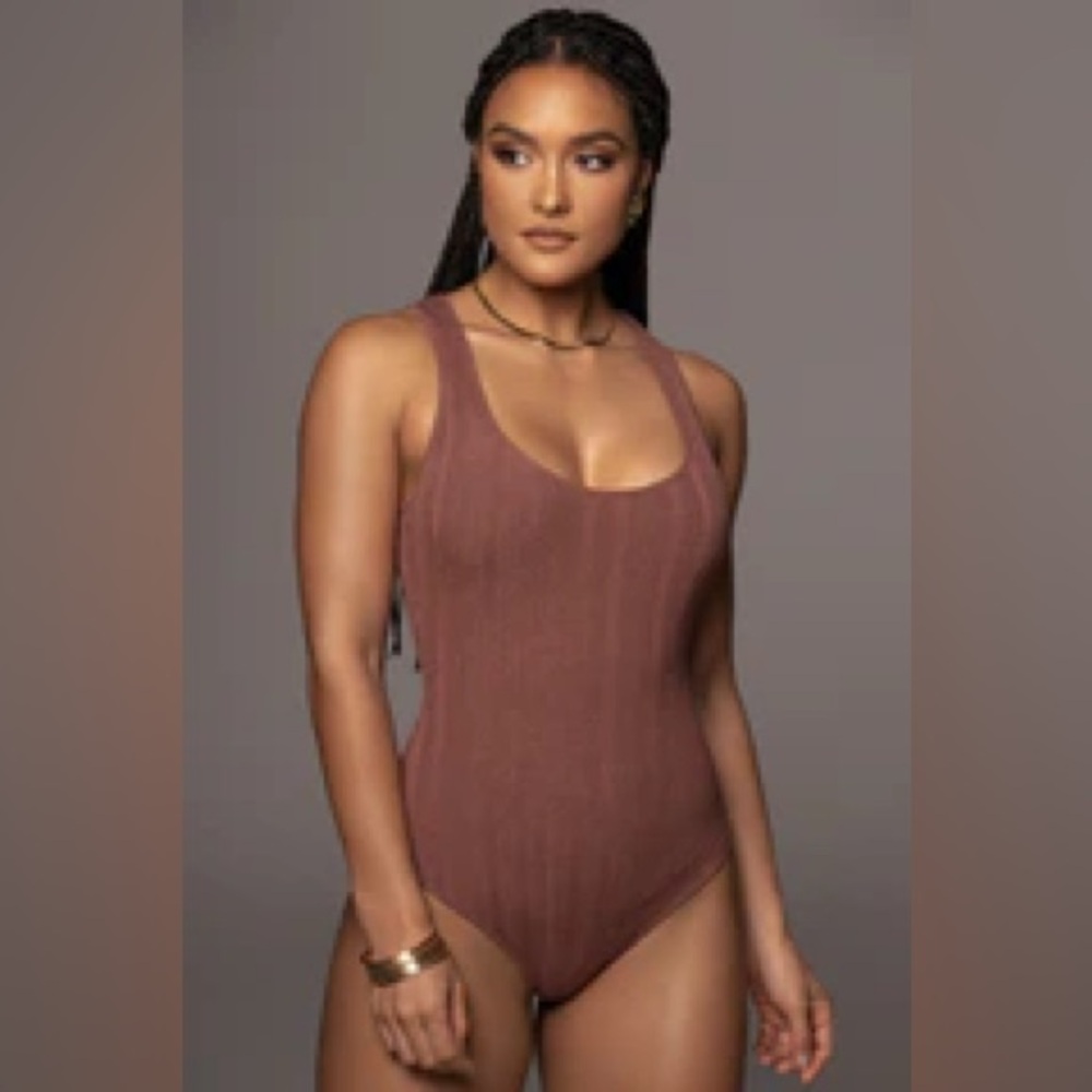 JLuxLabel Ribbed Bodysuit - Rosewine Mariah Bodysuit